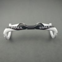 TMAEX Road bicycle racing Matte/Gloss full carbon handlebar internal cable carbon bike handlebar 31.8*400/420/440mm TAT-011