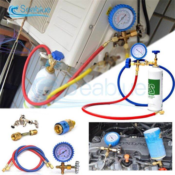 Air Conditioner Refill R22/r134a/r410a Refrigerant Gas Refilling Equipment Freon Filling Kit Car