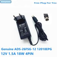 ได้ด้วย♠2023ใหม่... ของแท้12V 1.5A 18W 4PIN ADS 26FSG 12 25FSG 12018GPG แหล่งกระจายไฟ AC อะแดปเตอร์สำหรับ Hikvision Dahua เครื่องบันทึกวีดีโอ Charger