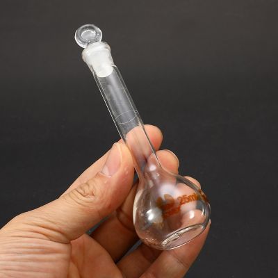 ✥□ New Clear Glass Volumetric Flask Glassware With Stopper Lab Chemistry Laboratory Supply With Stopper Transparent 5ml-100ml