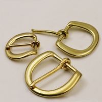 HOT brass Heel bar buckle end belt half single pin for leather craft bag strap webbing clasps