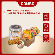 Combo 1 Hộp 10 Túi 5 Vị Granola Túi Tiện Lợi Ngũ Cốc Giảm Cân Và Bánh Ngói