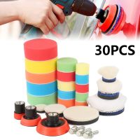 Car Foam Drill Polishing Pad Kit Buffing Waxing Sponge Set Auto Wheel Polisher Polimento Pads Polisseurs Cleaning Power Tools