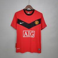 09-10 MU Home Retro Man Utd Soccer Jersey Football jersey