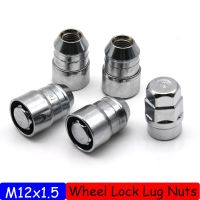 【ใหม่】สำหรับ Toyota Honda Acura US M12x1.5รถ Anti Theft ล็อคล้อเหล็ก Lug Nuts ยาง Chrome ล็อค4 1ชุด