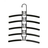 Multifuncional Clothes Hanger Space-Saving Wardrobe Coat Rack Detachable Multi-layer Metal Storage Rack Connect Hooks Non-slip