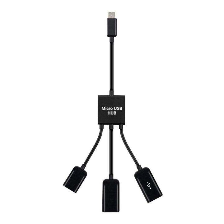 micro-usb-otg-hubอะแดปเตอร์สำหรับสมาร์ทโฟน-แท็บเล็ตไมโครusb-usb-splitterสำหรับapple-samsung-lenovo