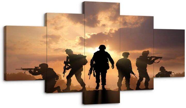 framed military wall art