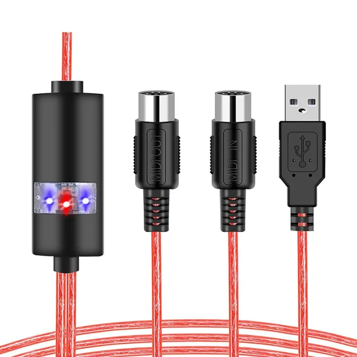 USB MIDI Cable MIDI to USB Cable Adapter Converter Connect Piano