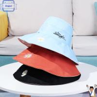 BOAGAUL หมวกชาวประมงเดซี่หมวกชายทะเล Topi Bucket สองด้านพับได้ปีกกว้างแบบลำลองสำหรับผู้หญิง