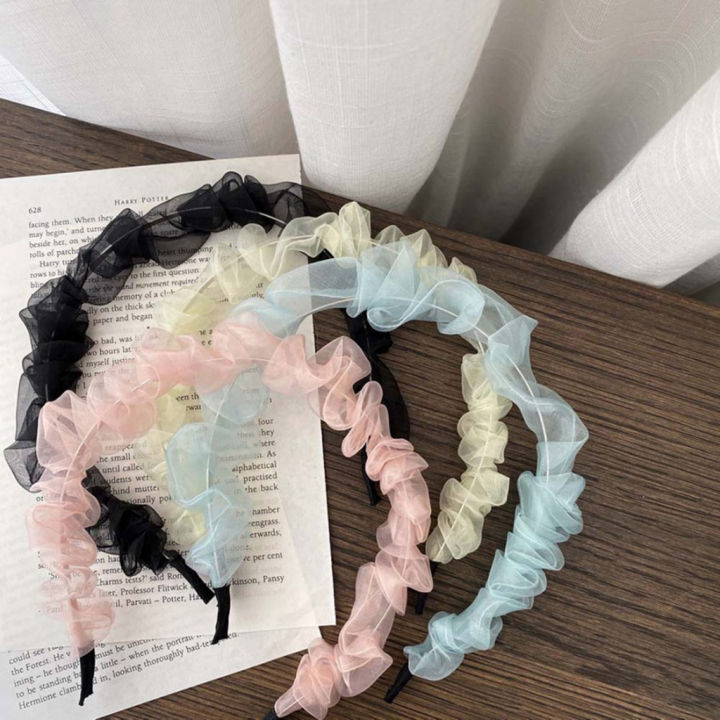 Bando Fashion Korea Kerut Satin Bandana Scrunchies Bando A094 Lazada Indonesia 