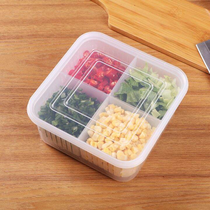 fast-delivery-multifunctional-refrigerator-storage-box-four-in-one-vegetable-onion-ginger-and-garlic-sealed-drain-box