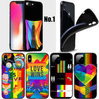 SFG82 Rainbow Heart LGBT love is love อ่อนนุ่ม High Quality ซิลิโคน TPU Phone เคสโทรศัพท์ ปก หรับ iPhone 7 8 11 12 13 14 Pro XS Max SE X XR Plus SE