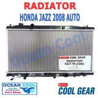 หม้อน้ำ ฮอนด้า ซิตี้ , แจ๊ส 2008 - 2012 เกียร์ ออโต้ RD0019 Cool Gear รหัส 422176-2390 Radiator HONDA CITY , JAZZ Auto  พ.ศ. 2551 ถึง 2555 2009 2010 2011 Ocean cool อะไหล่ รถยนต์