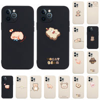 AKABEILA Cartoon Bear Series Silicone Phone Case for Iphone 13 12 11 Pro Max 12 Mini 7 8 Plus 6 6S Plus X XR XS Max SE2020 Straight Edge Covers Fashio