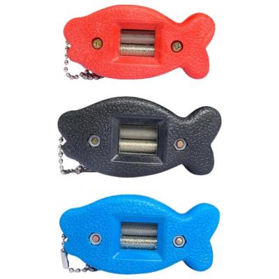 Skate Edge Blade Grinder Fish Shaped Ice Skate Sharpener Diamond Hand Held Pattern Blade Skate Sharpening Tool With Key Chain For Figure Skates ordinary