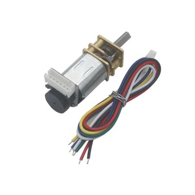 【hot】✎❇ JGA12-N20 Geared Motor with Encoder 6V Metal Low Speed Miniature Small 39/50/71/100/150/300/500/750/1500RPM