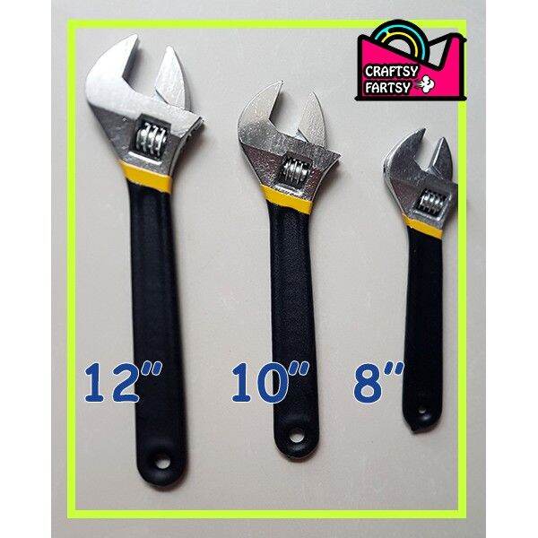 ☁(PER PIECE) Adjustable Wrench w Coated Handle 8, 10, 12♘ Lazada PH