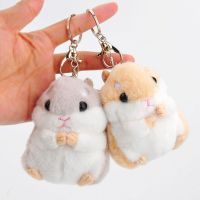 Women Hamster Pendant Cute Handbag Car Keyring Clasp Key Ring