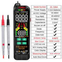 Digital Multimeter 9999 T-RMS LCD DC AC   Tester Capacitance Ohm Diode Multimetro NCV Hz Live Wire Tester