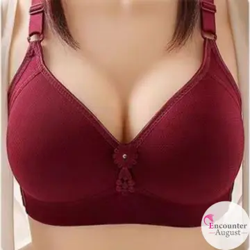 Cheap 36-48 Large Size Bra Front Buckle Underwear Comfortable No