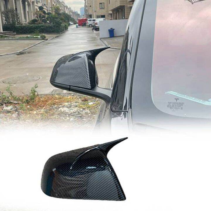 modified-ox-horn-rearview-mirror-cover-case-for-tesla-3-2017-2022-replacement-mirror-shell-caps-car-styling