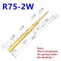 ใหม่100ชิ้น R75-2W ที่เก็บเข็มทดสอบปลอกหุ้มเข็มเข็มสอบสวนตรวจจับสปริงเบาะความยาวแขนเสื้อปลอกหุ้มเข็ม26.5มม. ไม่ยืดหยุ่นสกรูตะปู