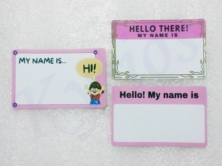 Easy to Write On Name Tag MATTE Stickers for Conferences, Parties