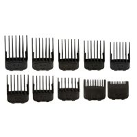 10PCS Guide Combs สำหรับปัตตาเลี่ยนตัดผมส่วนใหญ่หวีจำกัดพร้อมหัวเข็มขัดแม่เหล็ก Design Guide Attachment Hair Clipper Guide Comb