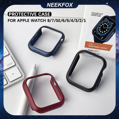 NEEKFOX ฝาครอบ PC สำหรับนาฬิกา Apple,เคสป้องกัน44มม. 40มม. 45มม. 41มม. 42มม. 38มม. สำหรับ I Watch Series 8 7 6 SE 5 4 3 2 1