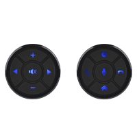 2PCS Car Steering Wheel Control Wireless Remote Control Button Accessory for Car Navigation DVD Steering Control