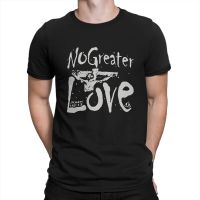 No Greater Love Christian Bible Quote Faith Design Classic T Shirts Men Pure Cotton Novelty T-Shirt O Neck Jesus God Tee Shirt 4XL 5XL 6XL