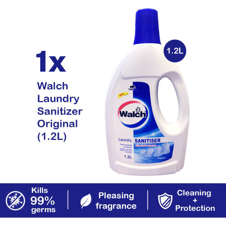 1x Walch Laundry Sanitizer Original/Lemon/Pine 1.2L, Disinfectant Deep ...