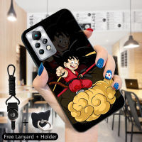 เคส PMP สำหรับ Infinix Note 11 Pro Infinix Note 11S X697 (แหวนใส่นิ้ว + สายคล้อง) Dragon ซุนโกคู Goku เคสมือถือกันกระแทกเคสซิลิโคนนิ่มโทรศัพท์ป้องกัน TPU