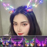 ✺ Christmas LED Light Antlers Hair Clips Glowing Deer Ear Hair Clip For Women Girls Hairpins Xmas Party Headbands Hair Accessories