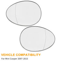 X Autohaux Mirror Glass Heated With Backing Plate Side Rear View Mirror Glass For 2007-2015 BMW Mini Cooper