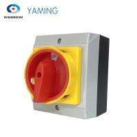 Yaming ตัวล็อคสวิตช์แบบหมุนที่ยึดกุญแจกันน้ำ32A 690V 3เฟส2ตำแหน่งเปิด-ปิด YMD11-32D 3P