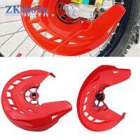 Dirtbike สีแดง X-เบรกมอเตอร์ครอสฝาครอบตัวป้องกันใบพัดจานเบรคหน้าป้องกันสำหรับฮอนด้า CR CRF 125R/250R/450R/250X/450X/450RX