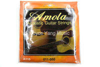 【】 Penghuhu A110อะคูสติกกีตาร์ Strings 1st-6th สายเหล็ก Phosphor Bronze 011-050 Gauge จัดส่งฟรี