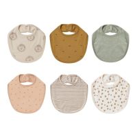 【CW】 Baby Bib Layer Cotton Saliva Feeding Burp Supplies