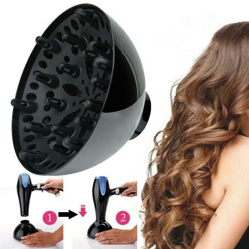 New Universal Hair Diffuser Adaptable For Blow Dryers With Design Curly Hair  Large Wind Hairdressing Salon Supply Styling Tool 