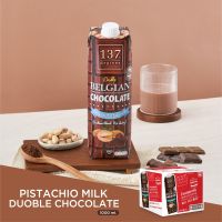 137 ดีกรี นมพิสตาชิโอสูตรดับเบิ้ลช็อคโกแลต ขนาด 1000 ml x 12 (Pistachio Milk Double Chocolate 137 Degrees Brand)