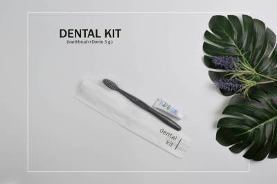 ✨ขายดี✨ ชุดแปรงสีฟันโรงแรม รุ่น Daisy Dental kit [แพ็คชนิดละ125ชิ้น] ของใช้ในโรงแรม ของโรงแรม อเมนิตี้ Hotel Amenities