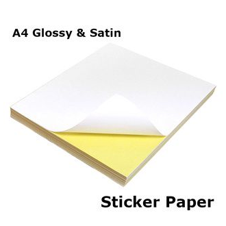 STICKER paper satin & glossy A4 for PRINTER | Lazada PH