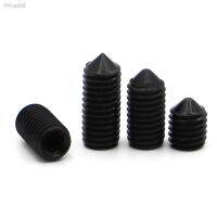 10-50Ppcs M3 M4 M5 M6 M8 M10 DIN914 Black Grade 12.9 Steel Hex Hexagon Cone Socket Cup Point Grub Screw Set Bolts