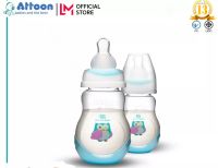 Attoon ขวดนมคอกว้าง Tritan Premium พร้อมจุกเสมือนนมแม่ ขนาด 5-9 oz.