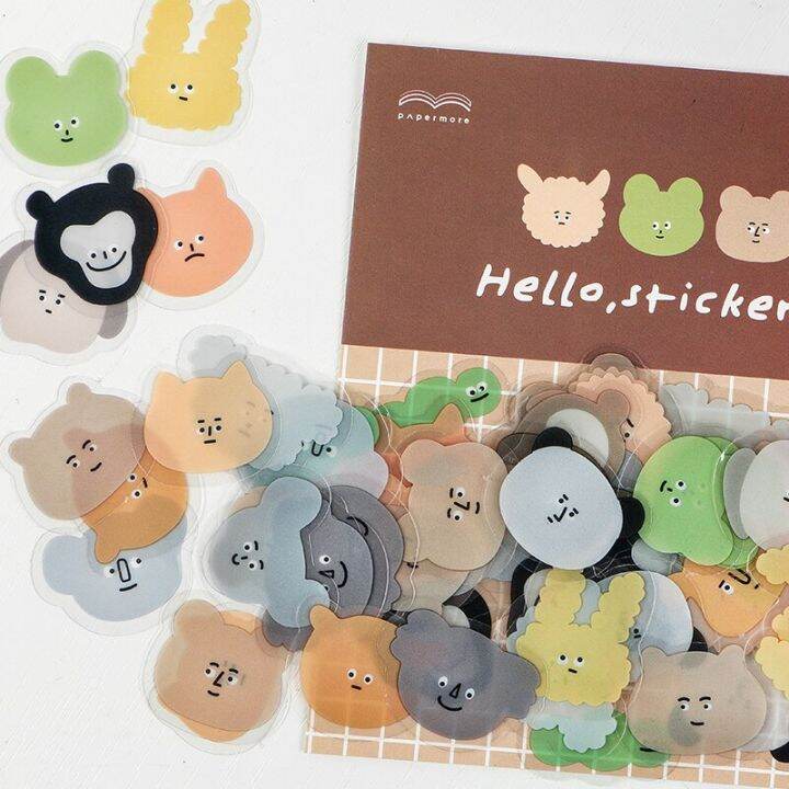 100-pcs-expression-monster-pet-deco-stickers-bullet-journaling-accessories-scrapbooking-hand-account-decorate-waterproof-sticker