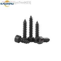 10/ 20/ 50pcs M1.7 M2 M2.2 M2.3 M2.5 M2.6 M3 M3.5 M4 M5 Black Carbon Steel Hexagon Socket Cap Head Self Tapping Model Screws