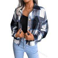 [COD] Cross-border 2022 European and Lapel Jacket Womens Fashion Long-sleeved Single-breasted Shirt