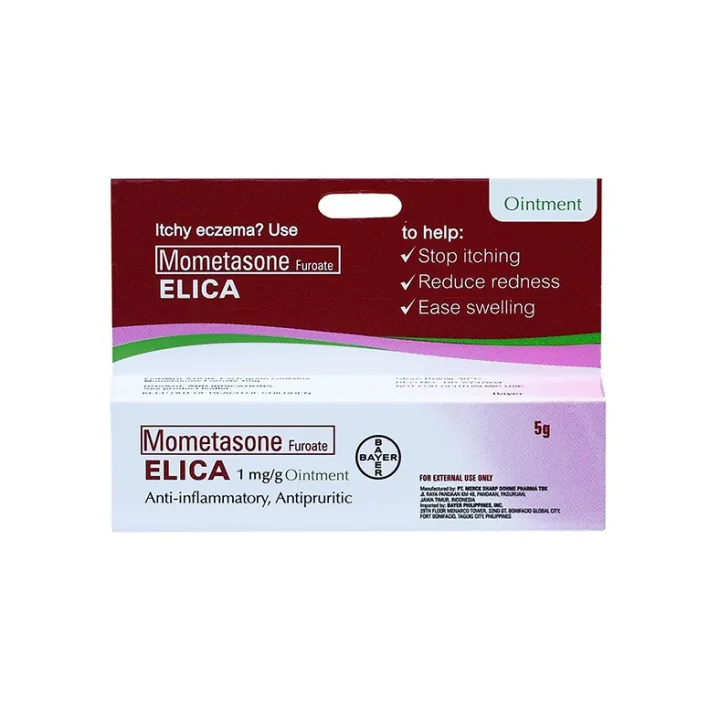 Elica (5g) Mometasone Furoate Ointment | Relieves Itching and Redness ...